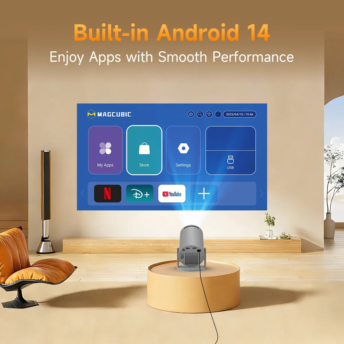 MAGCUBIC HY300 Pro Smart Projector
